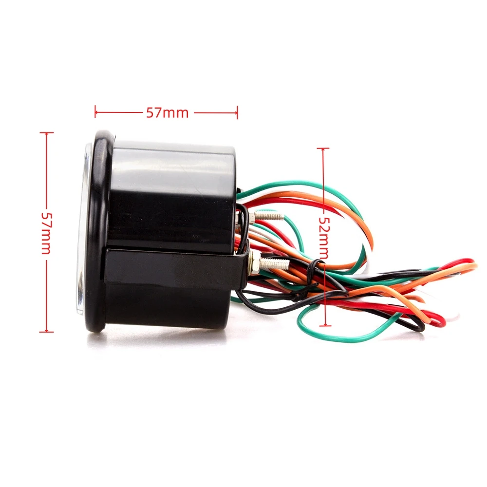 52mm Tachometer RPM Water Temp Oil Temp Oil Press Exhaust Temp Voltmeter Boost Vacuum AFR Gauge Red Blue Backlight LCD Display thumbnail 4