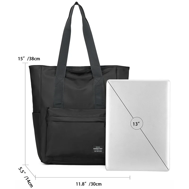 New Fashionable Shoulder Bag, Casual Large Capacity Men's and Women's Handbag, Simple Tote Bag, Waterproof Student Bag thumbnail 2
