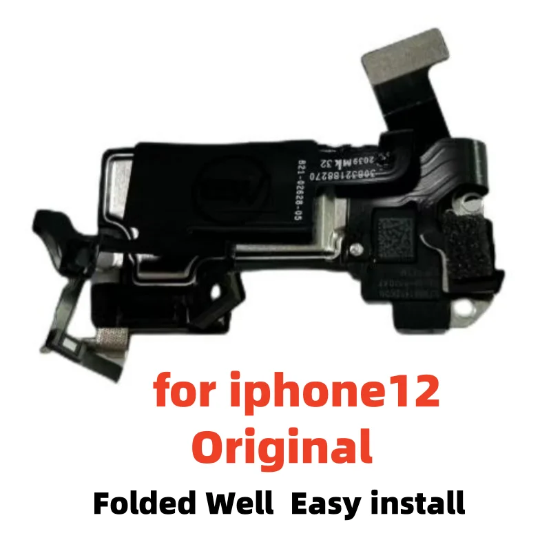 1pcs Earpiece Flex Cable for iPhone 12 Pro Max 11 X XR XS Top Front Ear Speaker Sensor Proximity Small Headset Fix Face id Parts thumbnail 4