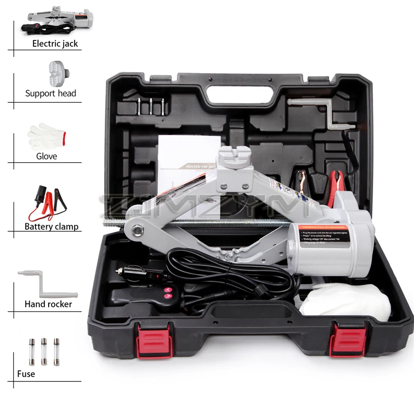 Electric Jack 12V Car Lifting Tool Jack Scissors Electric Jack Wheel Disassembly Aid Auto Repair Tool Car Electric Lifting Tools thumbnail 3