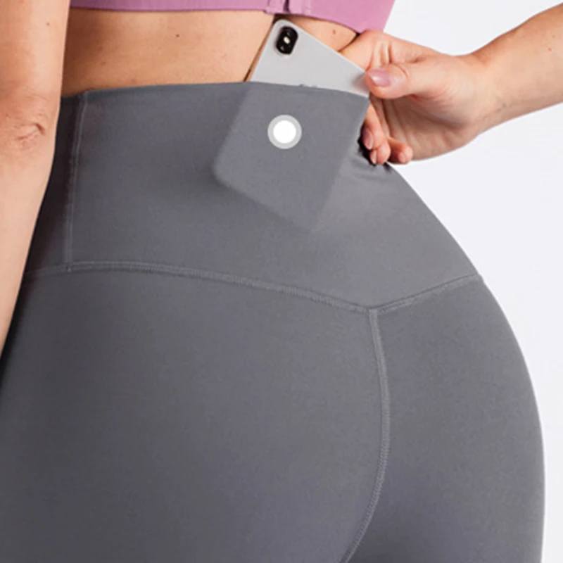 Women Sport Leggings Gym Running Shorts Breathable Sport Fitness Yoga Leggings With Inner Pocket thumbnail 6