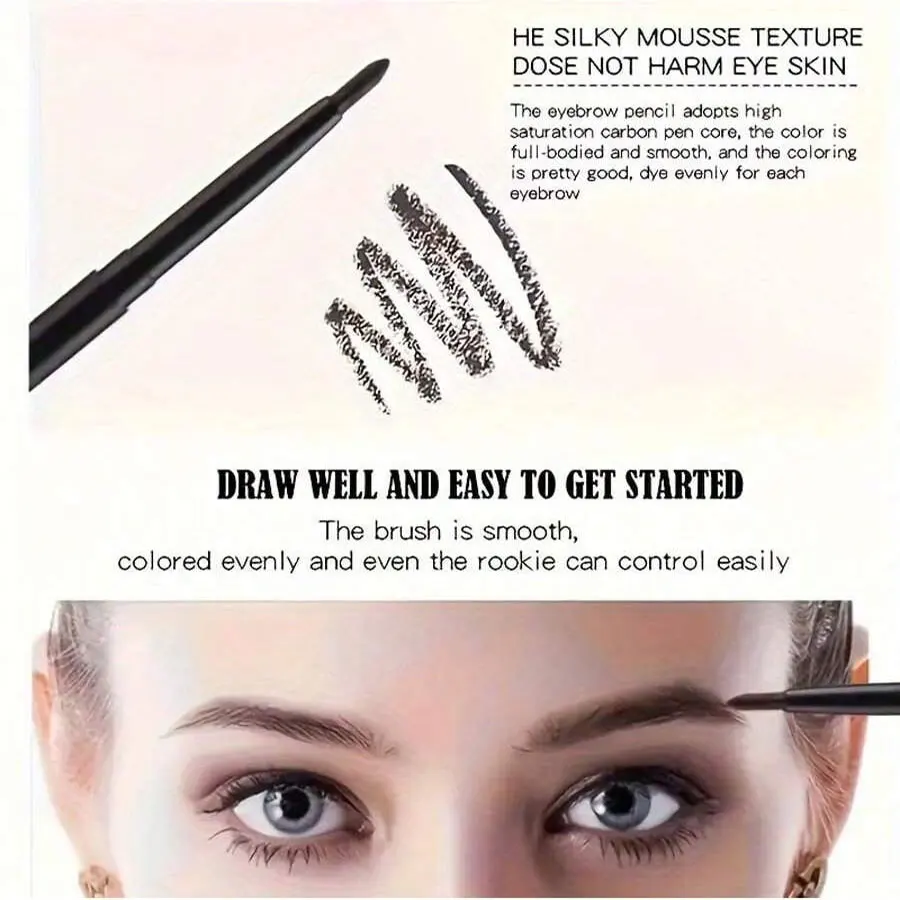 3pcs Waterproof Black Eyeliner Pencils-Smudge-Proof, Long-Lasting &Beginner-Friendly Eye Makeup thumbnail 3