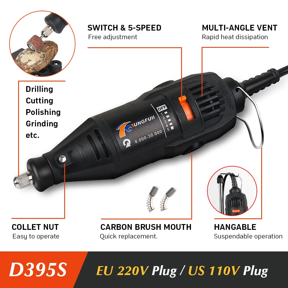 Engraver Electric Drilling Machine Mini Dremel Tool Electric Drill Mini 220V For Rotary Tools With Power Tools Accessories thumbnail 2