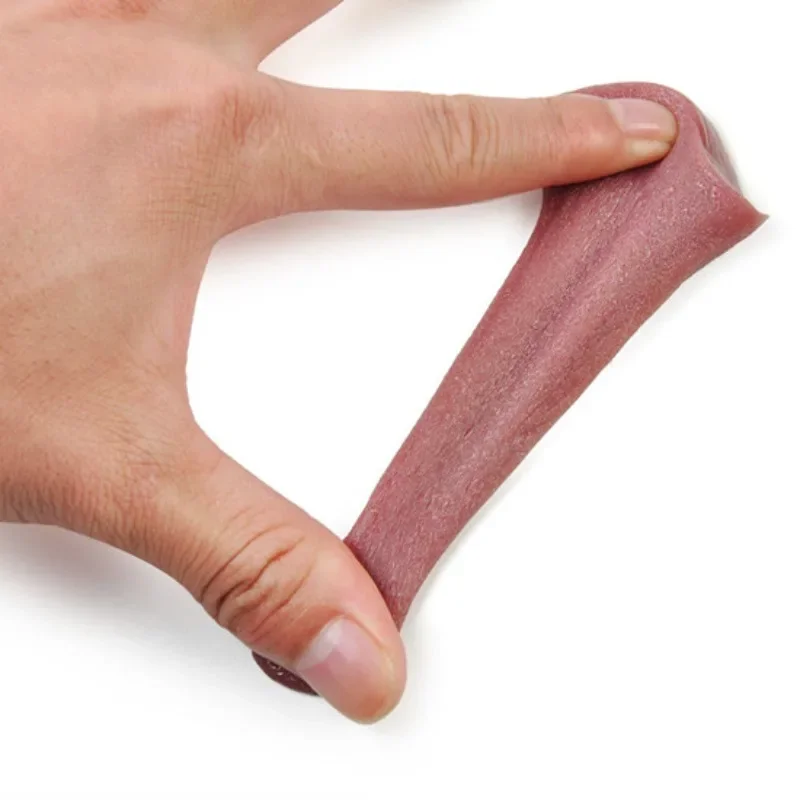 1pcs Horrible Stretchable Tongue Realistic Magic Tricks False Tongue Gimmick Prop Elasticity Fools' Day Joke Toy Accessories thumbnail 2