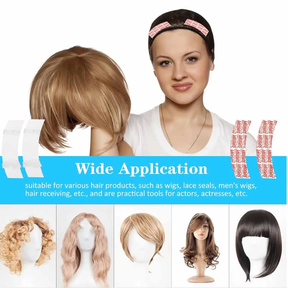 36pcs Waterproof Super Tape Lace Wig Toupee Replacement Super Strong Double Sided Adhesive Ultra Hold Front Glue Hair Extensions thumbnail 6
