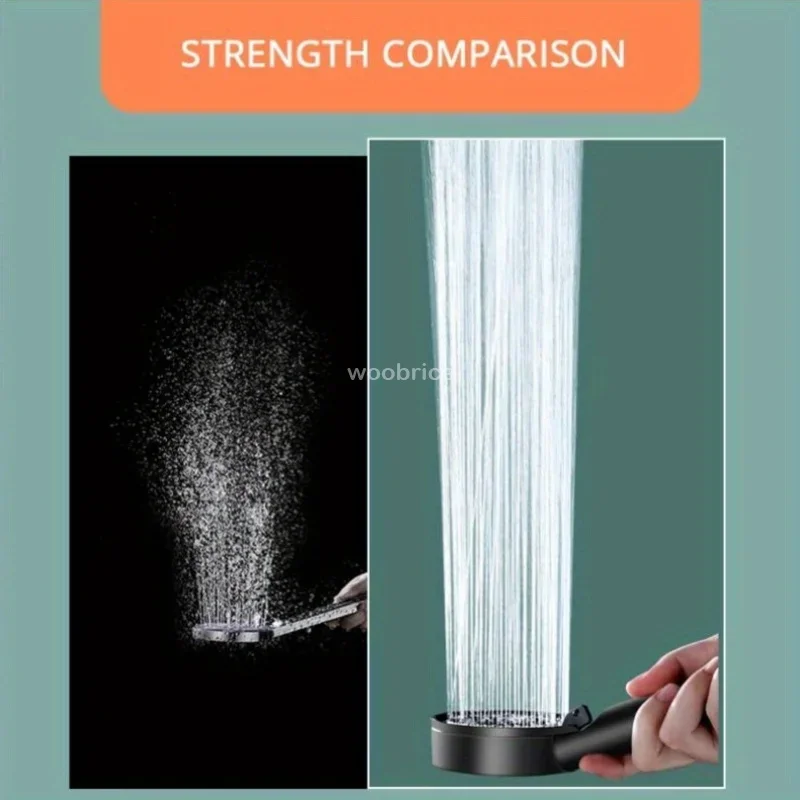 Bathroom Replete for Shower High Pressure Shower Head Turbo Shower Phone 5 Molds Saving ShowerHead Bathroom Accessories thumbnail 4