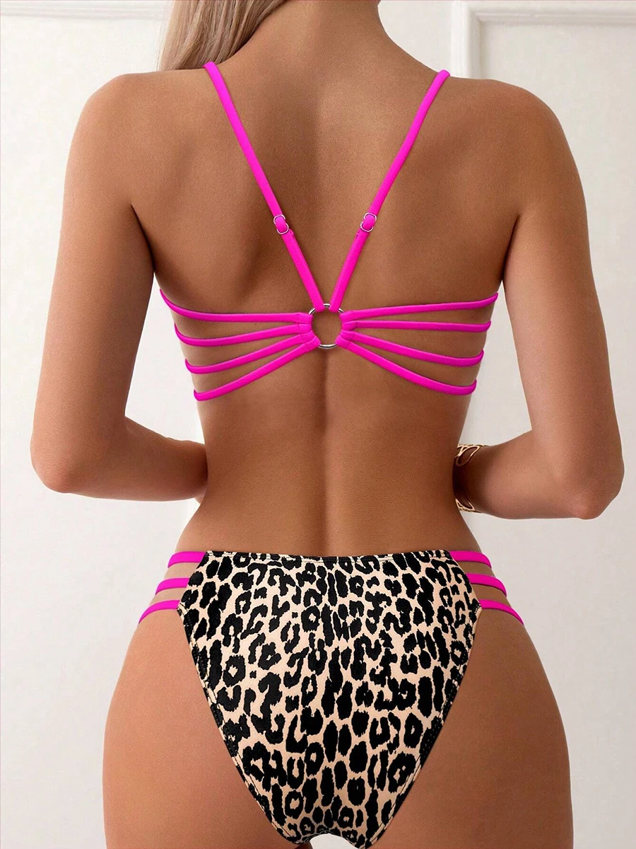 Sexy Leopard Micro Bikini 2026 Women Swimsuit Female Swimwear High Waist Bikinis Sets Brazilian Bandeau Beach Wear Bathing Suit thumbnail 3