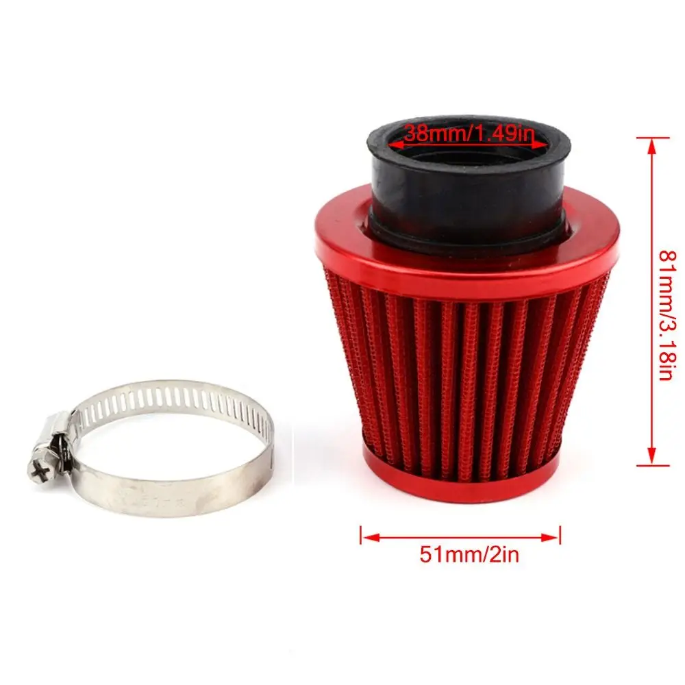 38mm Motorcycle Air Filter For 50cc 110cc 125cc Mushroom-shaped Intake Induction Kit Moto Accessories Motorbike Supplies thumbnail 3