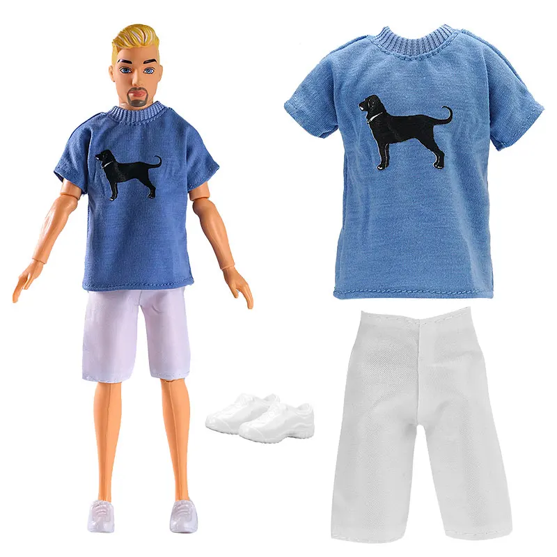 30cm Doll Clothes For Dolls Fashion Shirt+Pants Hat Shoes Coat Clothes For Girl Dolls Boy Children's Gift Doll House Accessories thumbnail 4