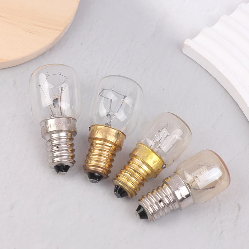 Oven spare parts High Temperature Bulb 120V 25W E14 300 Degree T22 Microwave Oven Light Bulbs Steamer Lamp Bulbs Salt Light Bulb thumbnail 2