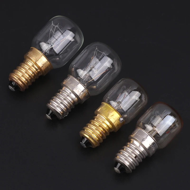 Oven spare parts High Temperature Bulb 120V 25W E14 300 Degree T22 Microwave Oven Light Bulbs Steamer Lamp Bulbs Salt Light Bulb thumbnail 5