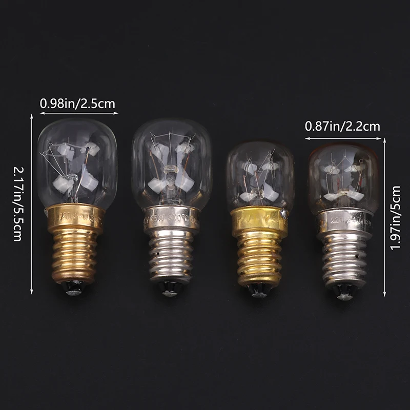 Oven spare parts High Temperature Bulb 120V 25W E14 300 Degree T22 Microwave Oven Light Bulbs Steamer Lamp Bulbs Salt Light Bulb thumbnail 6