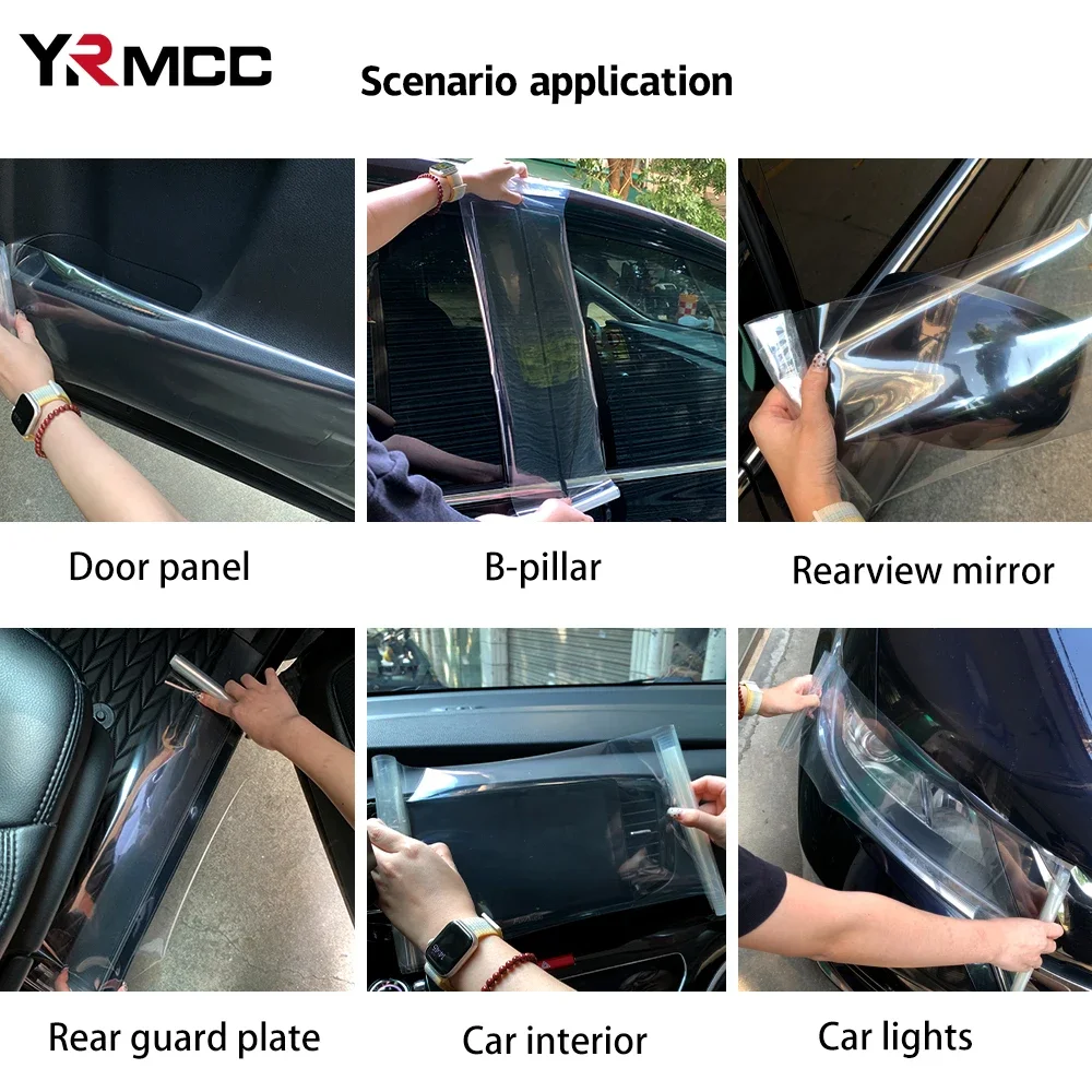 Car Protective Film Anti Scratch Transparent Car Bumper Hood Paint Protection Film DIY Stickers for Auto Decoration Accessories thumbnail 5