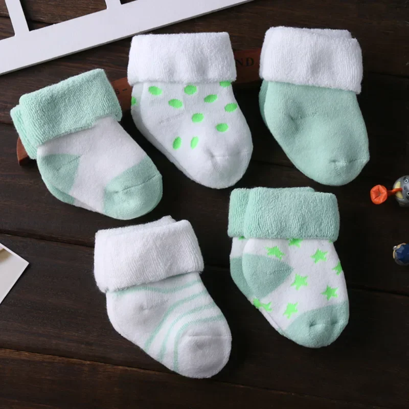 5Pairs/lot unisex Non-Skid Baby Shoe Socks 0-12months Cotton baby boy girls meia infantil cheap stuff thumbnail 5