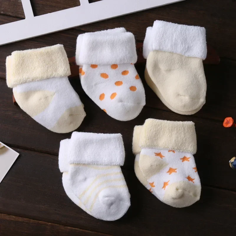 5Pairs/lot unisex Non-Skid Baby Shoe Socks 0-12months Cotton baby boy girls meia infantil cheap stuff thumbnail 4