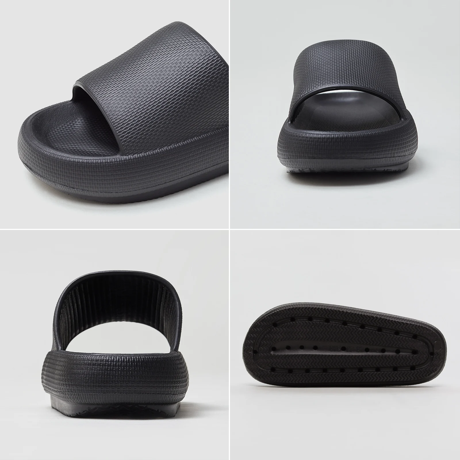 UTUNE Men’s Non-slip Slides Summer Indoor Slippers, Thick Sole Breathable Soft Sandals, Comfy Casual Home House Footwear thumbnail 5