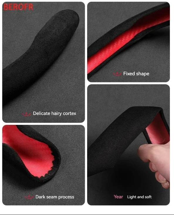 Car Suede Steering Wheel Cover Sweat-absorbin For SkodaCar Steering Wheel Cover Auto Accessories thumbnail 5