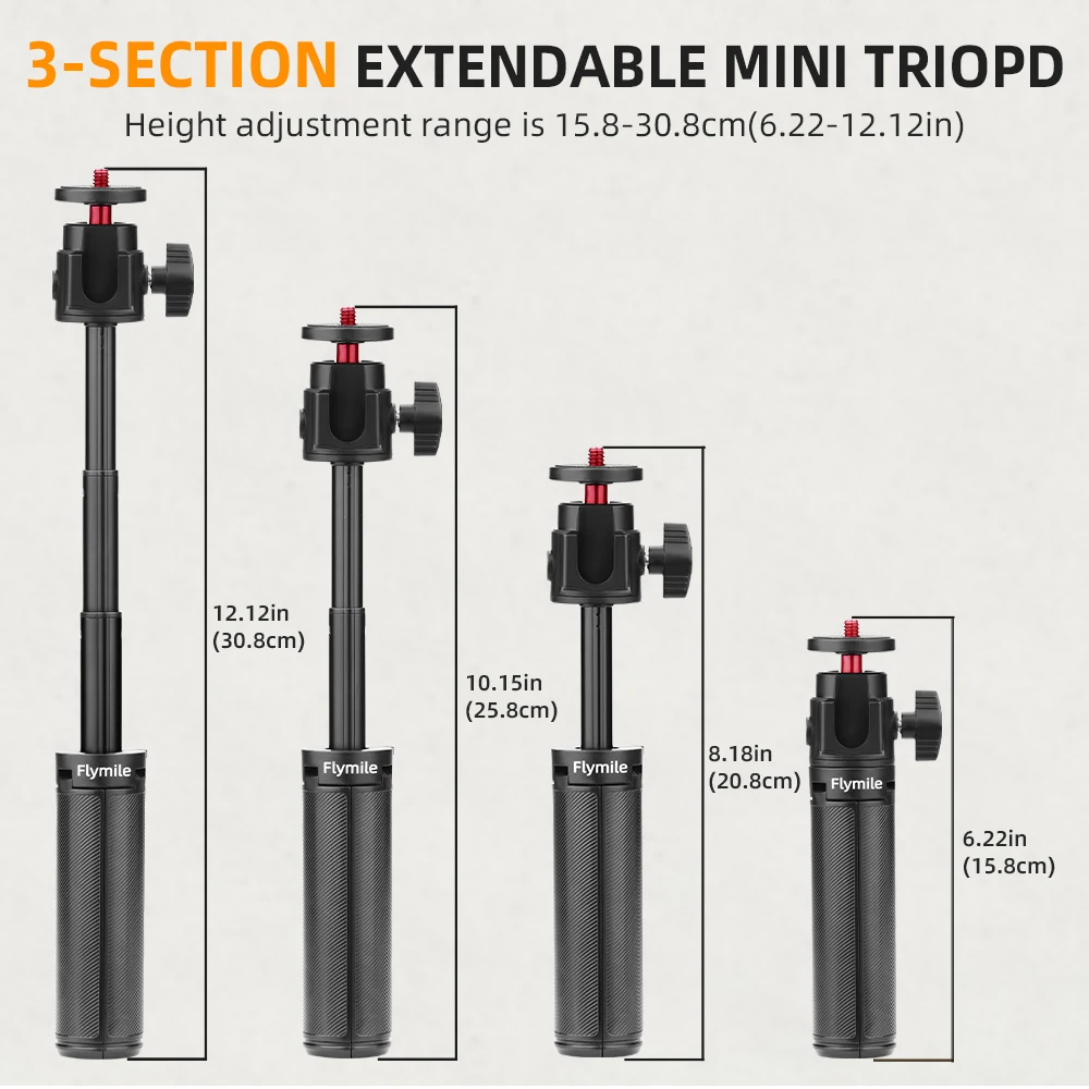 Selfie Stick Tripod for DJI Osmo Pocket 4 3 Action 5 4 Insta360 X4 X3 Ace Pro 2 GoPro Selfie Stick With Tripod Stand Accessories thumbnail 4