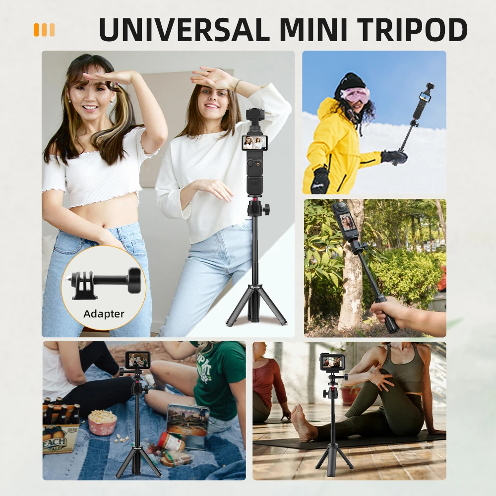 Selfie Stick Tripod for DJI Osmo Pocket 4 3 Action 5 4 Insta360 X4 X3 Ace Pro 2 GoPro Selfie Stick With Tripod Stand Accessories thumbnail 5