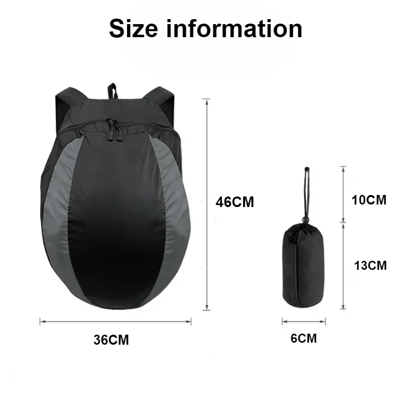 Motorcycle Helmet Backpack Lightweight Storage Carrying Bag 28L Large Capacity for Riding Bicycle Motorcycle Sport Gym Bag thumbnail 2