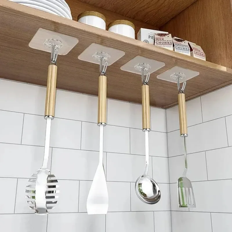 5-30Pcs Hooks Transparent Strong Self Adhesive Door Wall Hangers Hooks Suction Heavy Load Rack Cup Sucker For Kitchen Bathroom thumbnail 3