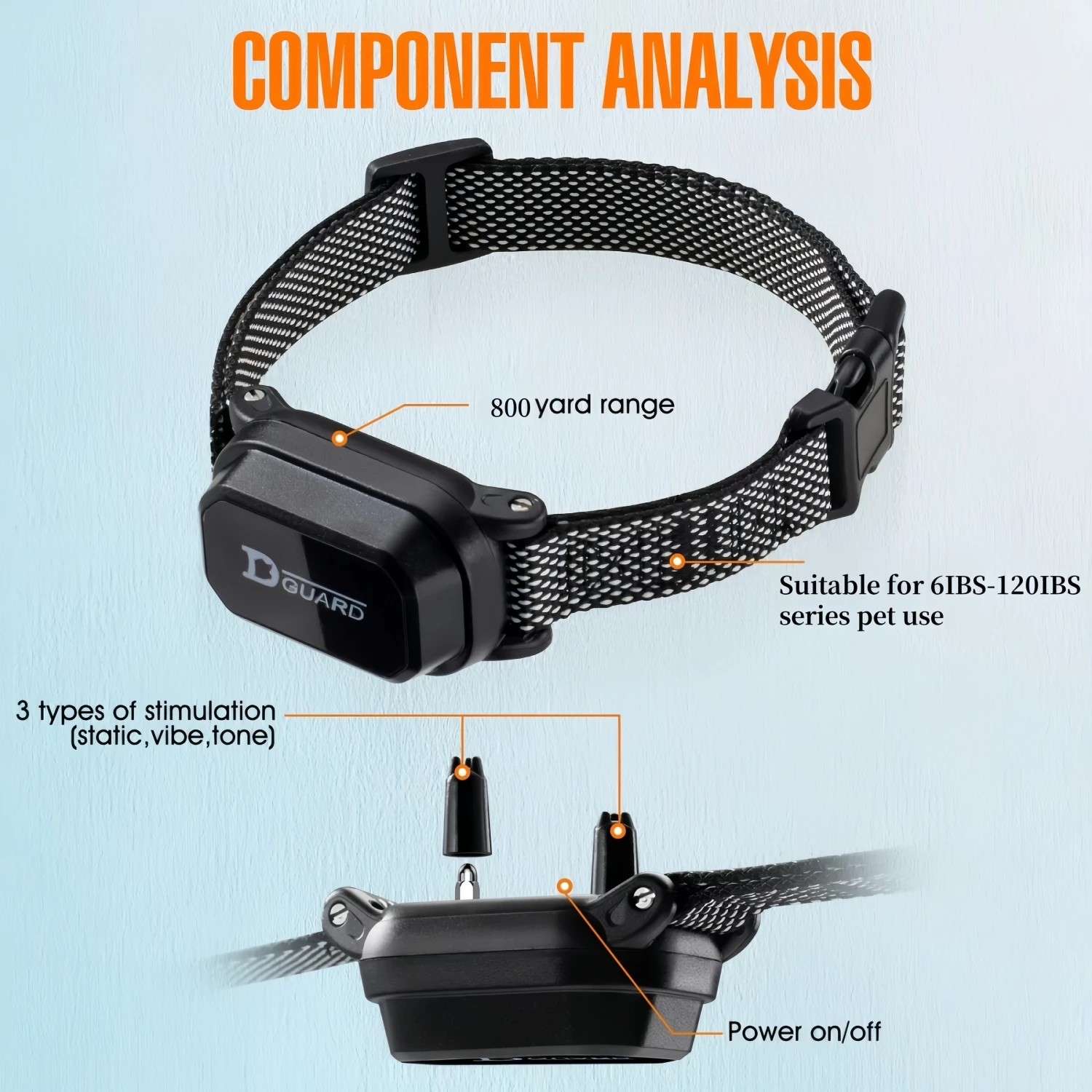 800m Digital Dog Training Collar Waterproof Rechargeable Remote Control Pet with LCD Display for All Size Shock Vibration Sound thumbnail 2