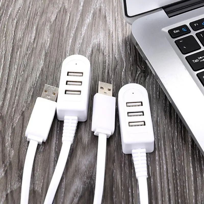 One For Three Brand New 3-Port Multi-USB Hub 5V Splitter, Charger Extension Cable External Extension Cable USB3.0 Splitter Hub thumbnail 2