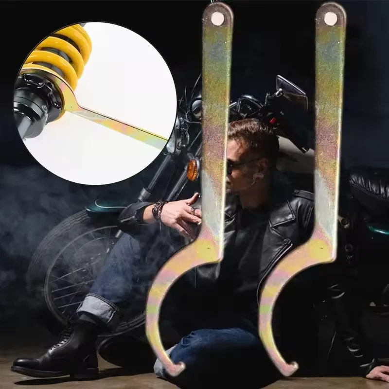 Spring Adjuster Wrench Tools Motorcycle Tool Shock Absorber Suspension Tools Hand Tool Hook For Honda Spring Adjuster thumbnail 6