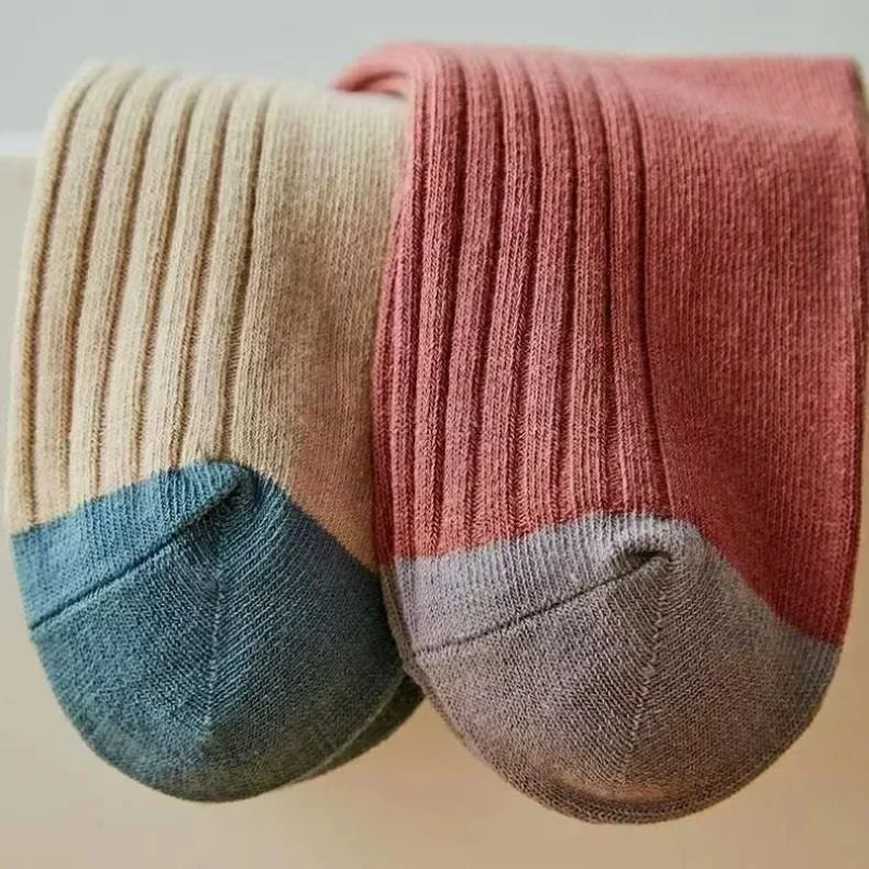 5 Pairs Striped Print Socks for Women Comfy Soft Mid Tube Socks Winter  Harajuku Funny Casual Sock Women's Stockings Hosiery thumbnail 5