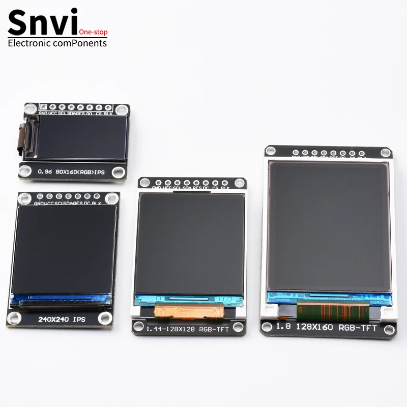 Snvi TFT IPS LCD Display Module 0.96/1.3/1.44/1.8 inch 7P SPI Interface ST7735 ST7789 Driver Color Screen for Arduino ESP32 thumbnail 3