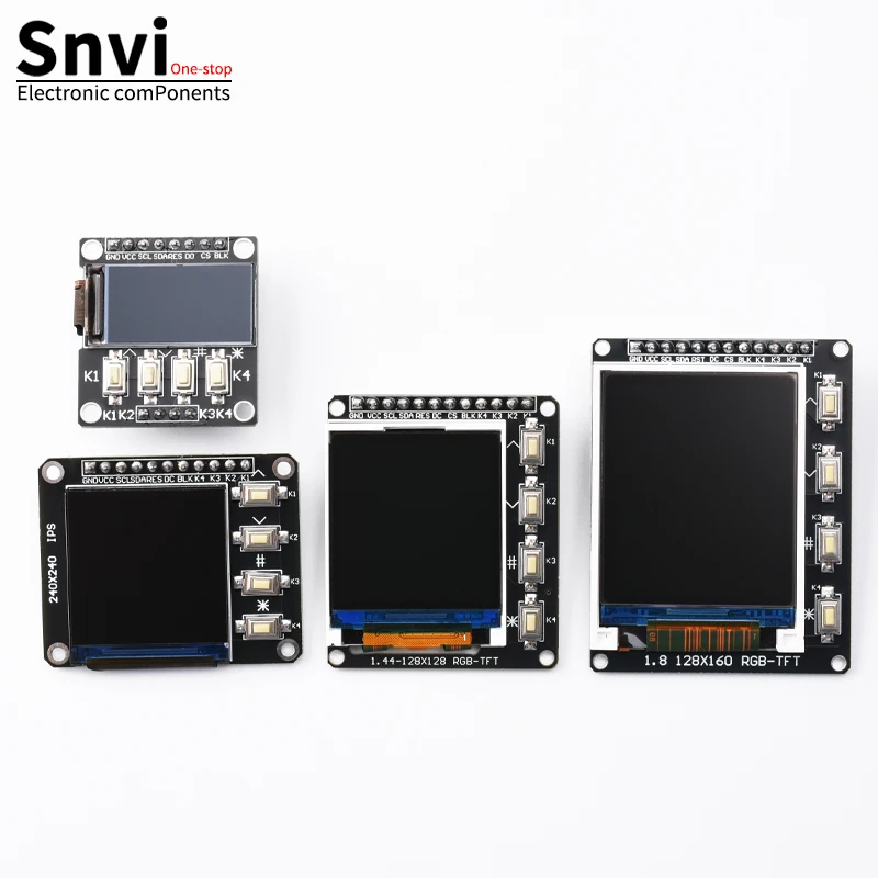 Snvi TFT IPS LCD Display Module 0.96/1.3/1.44/1.8 inch 7P SPI Interface ST7735 ST7789 Driver Color Screen for Arduino ESP32 thumbnail 5
