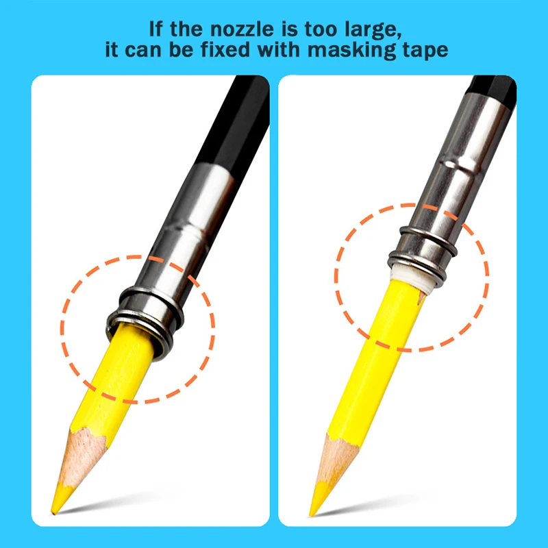 Adjustable Metal Anti-slip Pencil Lengthener Pencil Extender Holder for Colored Sketch Pencils School Office Stationery Supplies thumbnail 5