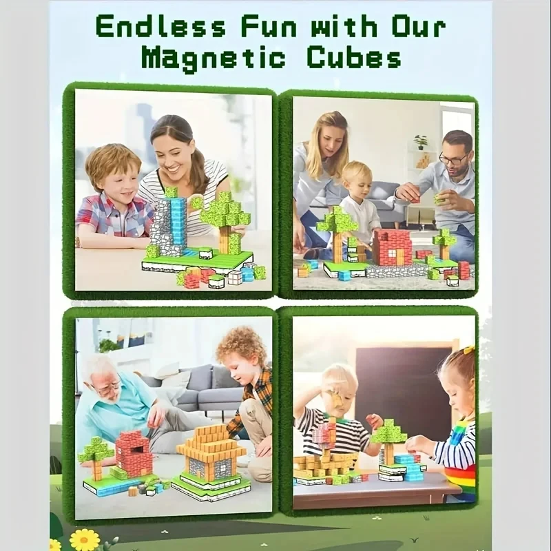 Magnetic Building Blocks Magnet Set For Boys Girls Age 3+ Diy Model Child Kids Montessori Sensory Toys thumbnail 3