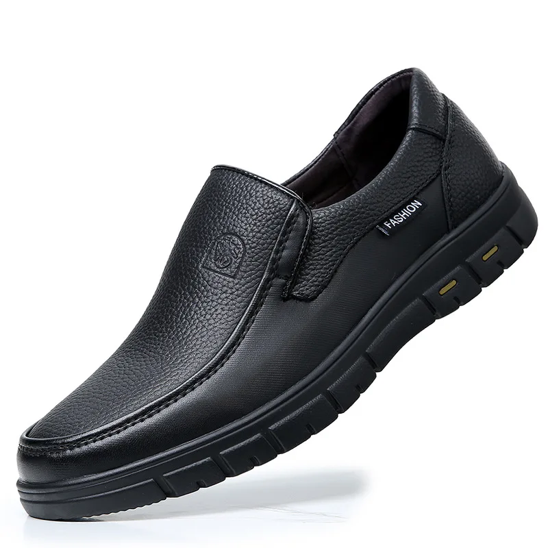 New Genuine Leather Handmade Shoes Casual Shoes For Men Flat Platform Walking Shoe Outdoor Footwear Loafers Breathable Sneakers thumbnail 6
