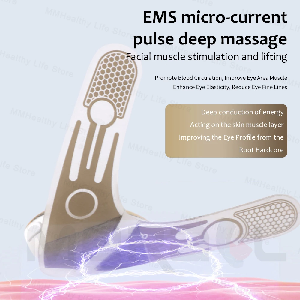 EMS Facial Eye Massager Electric Muscle Stimulator Facial Massagers Beauty Eyes Face Lifting Fatigue Relief  Skin Care thumbnail 3