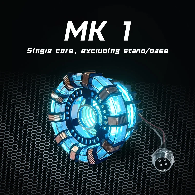 New Sale:  Man Mk1 and Mk2 Arc Reactors Tony Stark's Heart of Mark Armor Avengers Figures with LED Lights 1:1 Chest lamp toy edc thumbnail 4
