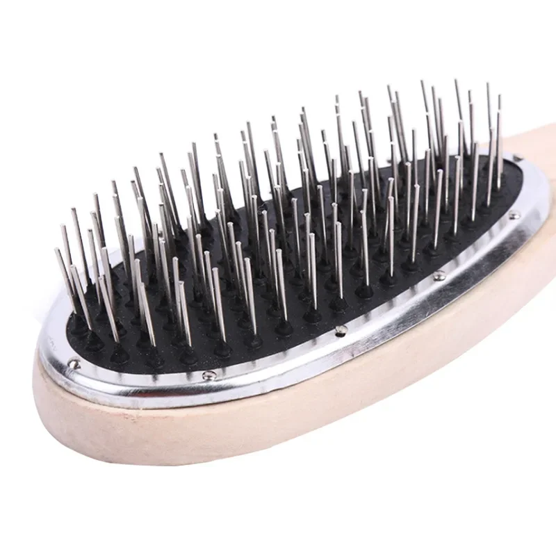 Hair Brush for Wigs Anti Static Steel Comb for Tangle Hair Extensions Wig Brush thumbnail 4