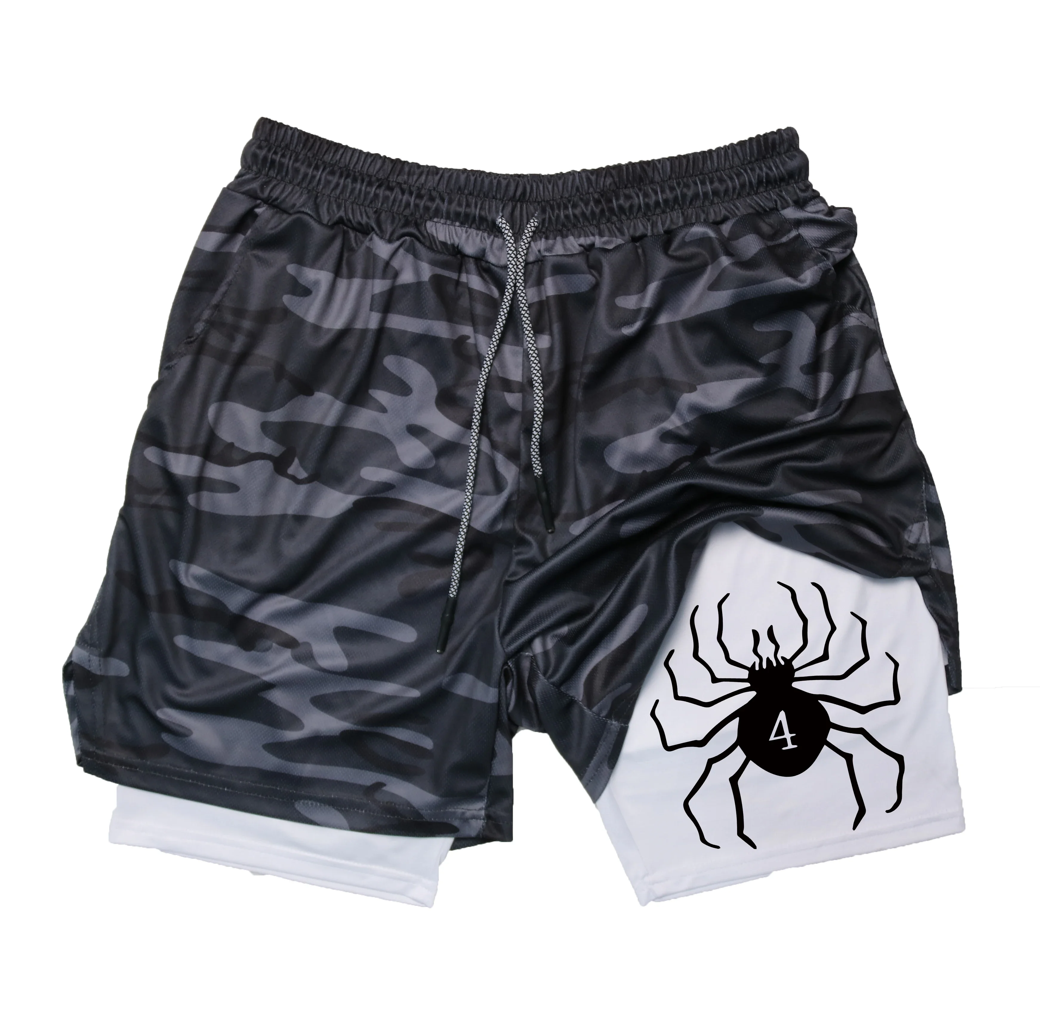 Men's Anime Hunter x Hunter Gym Shorts Bilayer 2-in-1 Breathable Quick-drying Absorb Sweat Sports Short Gym Jogging Pants thumbnail 5