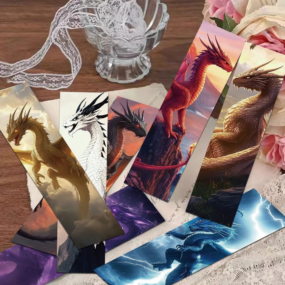 30pcs Cool Dragon Wings Bookmarks Reading Pages Books Annotated Students Stationary Supplies DIY Creative Aesthetic Bookmarks thumbnail 5