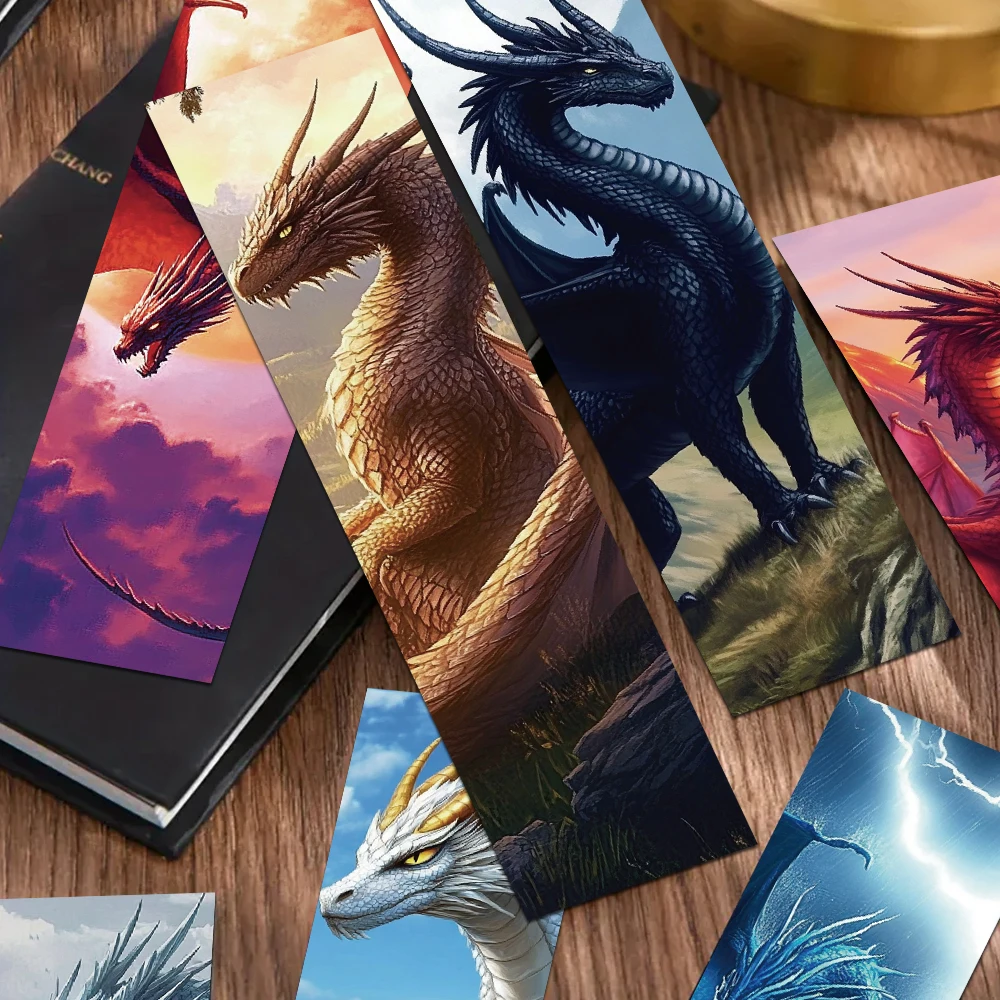 30pcs Cool Dragon Wings Bookmarks Reading Pages Books Annotated Students Stationary Supplies DIY Creative Aesthetic Bookmarks thumbnail 6