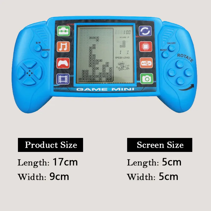 3.5 Inch Large Screen Pocket Handheld Game Players Classic Retro for Tetris Game Machine Kids Children Electronic Toys Console thumbnail 4