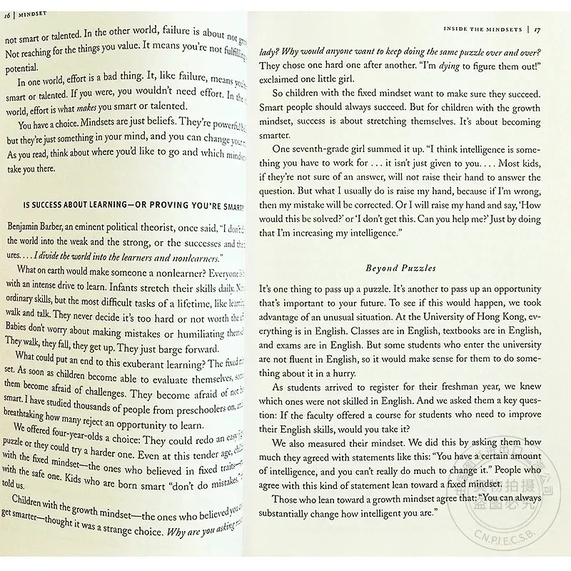 Mindset The New Psychology Of Success English Book by Carol S. Dweck Foreign Literature Inspirational Book thumbnail 4