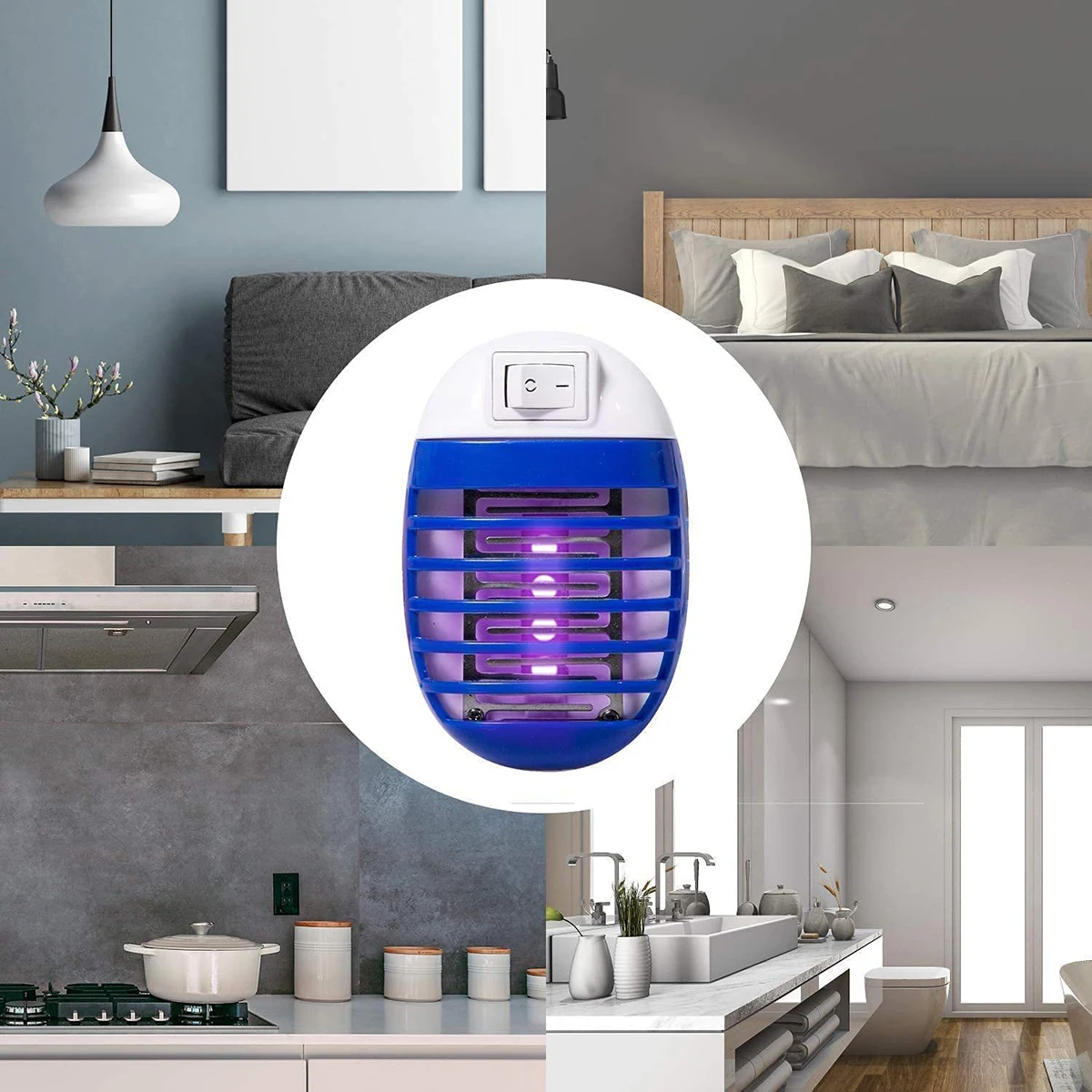 2Pcs LED Socket Mosquito Killer Lamp US/EU Plug Electric Mosquito Fly Bug Insect Trap Killer Night Lamp thumbnail 6