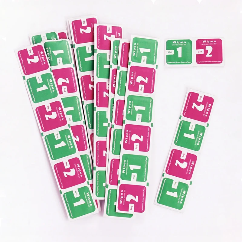 5PCS Wet Dry Wipes Cleaning Cloths Dust Sticker Tools For Tempered Glass Screen Protector Guard Film For Phones Camera Tablet thumbnail 4