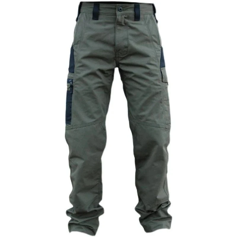 Wear Resistant Work Pant Man Multi-pocket Straight Cargo Trousers Outdoor Jogging Tactical Pants Spring Autumn Casual Trousers thumbnail 4