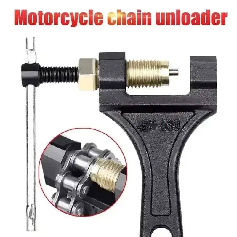 Universal Carbon Steel Spanner Link Splitter Pin Remover 420-530 Chain Breaker Cutter Repair Tools for Motorcycle Bike ATV