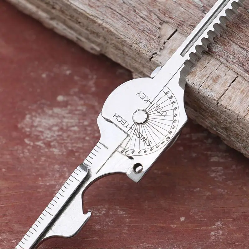 Keychain Multi-tool Compact Multifunctional Keychain Gadget Portable Tool with Screwdriver Bottle Opener Camping Emergency Tool thumbnail 3