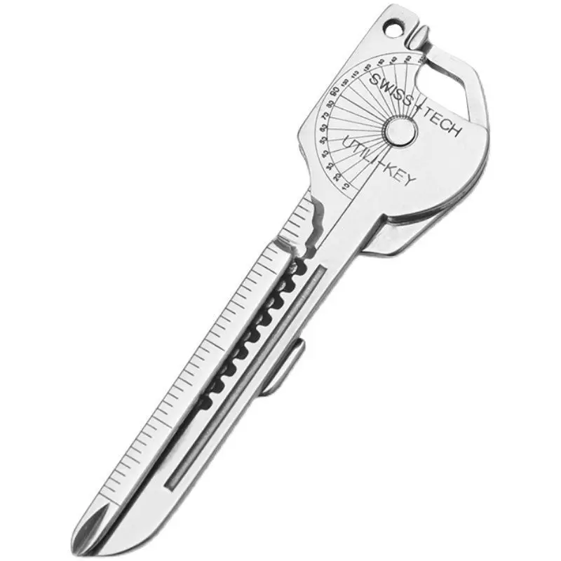 Keychain Multi-tool Compact Multifunctional Keychain Gadget Portable Tool with Screwdriver Bottle Opener Camping Emergency Tool thumbnail 6