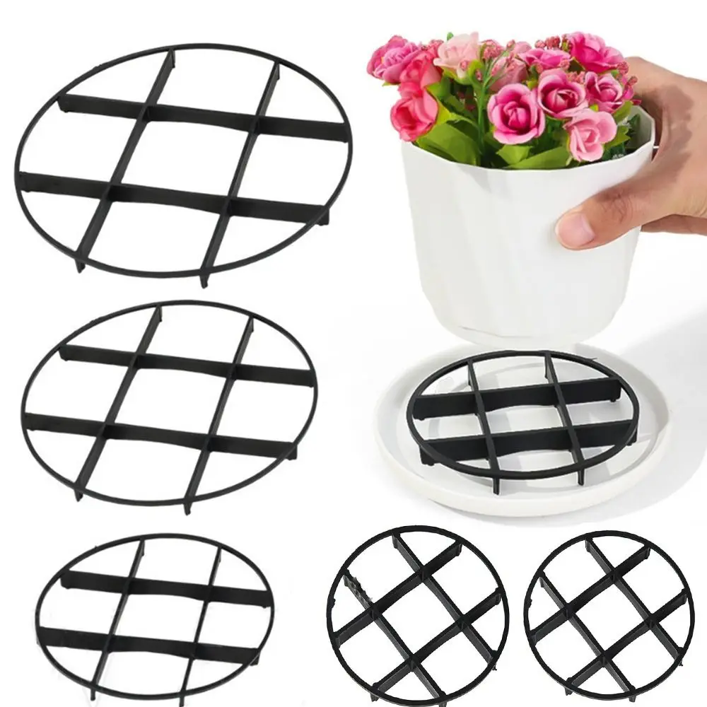 Plant Saucer Flower Pot Bracket Plastic Drainage Rack Stand Round Planters Support Plants Root Rot Prevention thumbnail 2