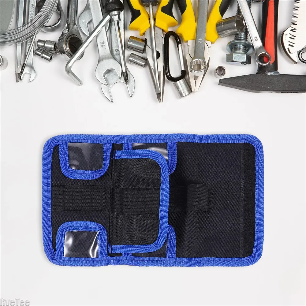 Up Storage Roll Tool Bag with Small Bag for Screwdriver Screw Professional Screwdriver Bits thumbnail 3